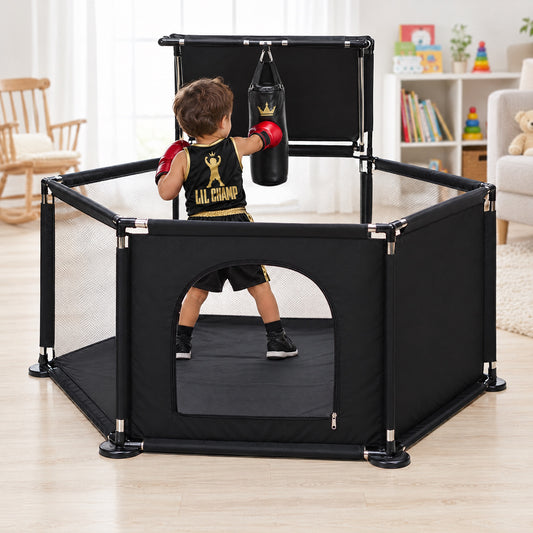 Lil Champ playpen with punching bag